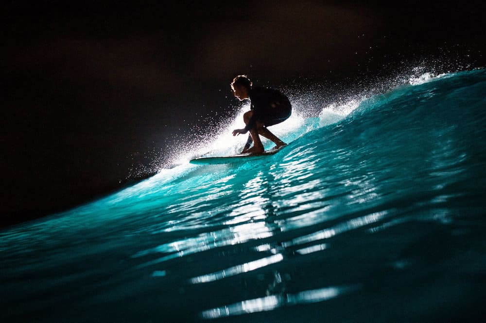 surfing at night