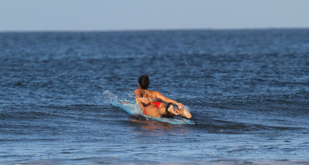 lumbar spine during surfing