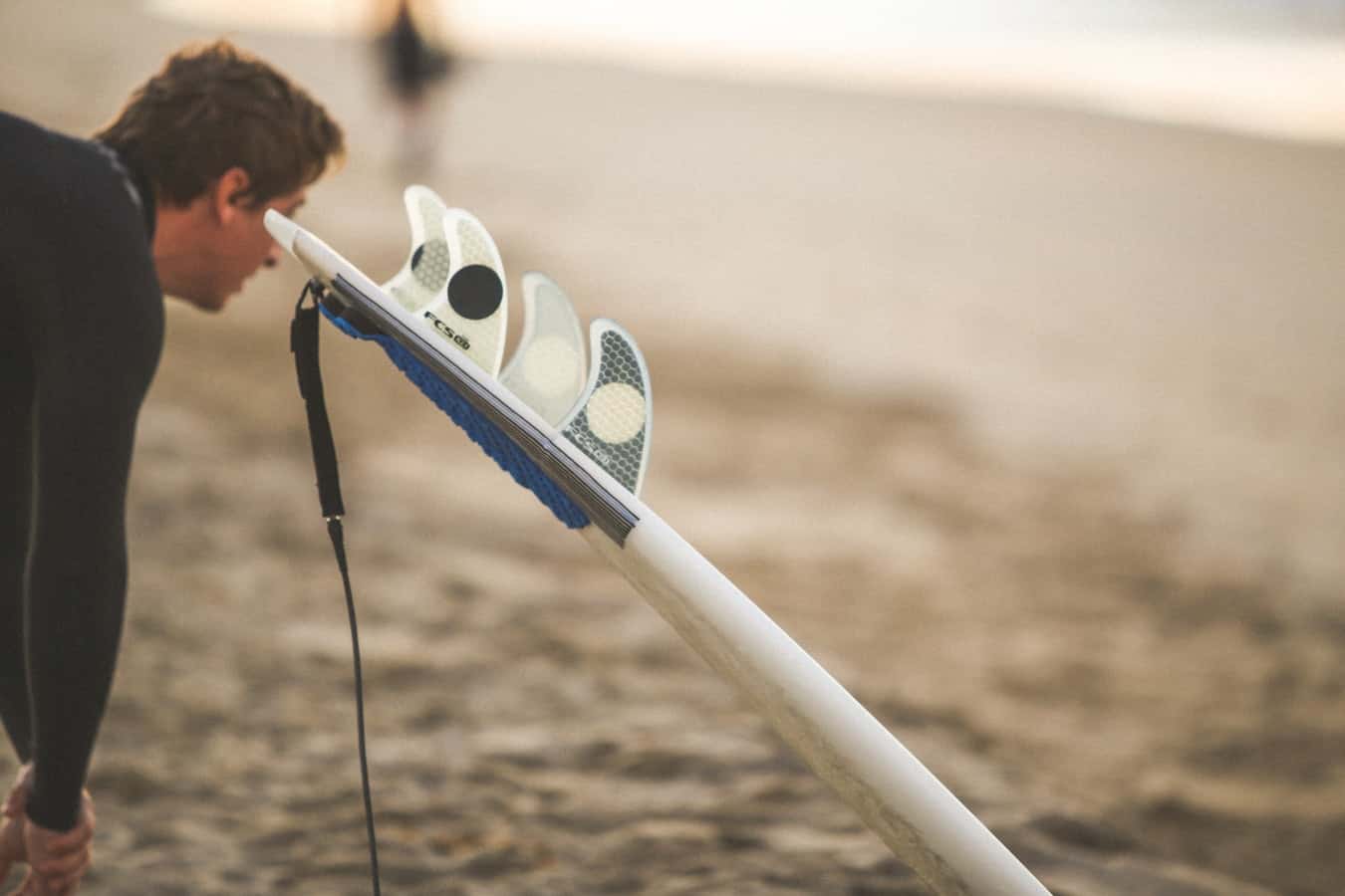 preparing for a surf