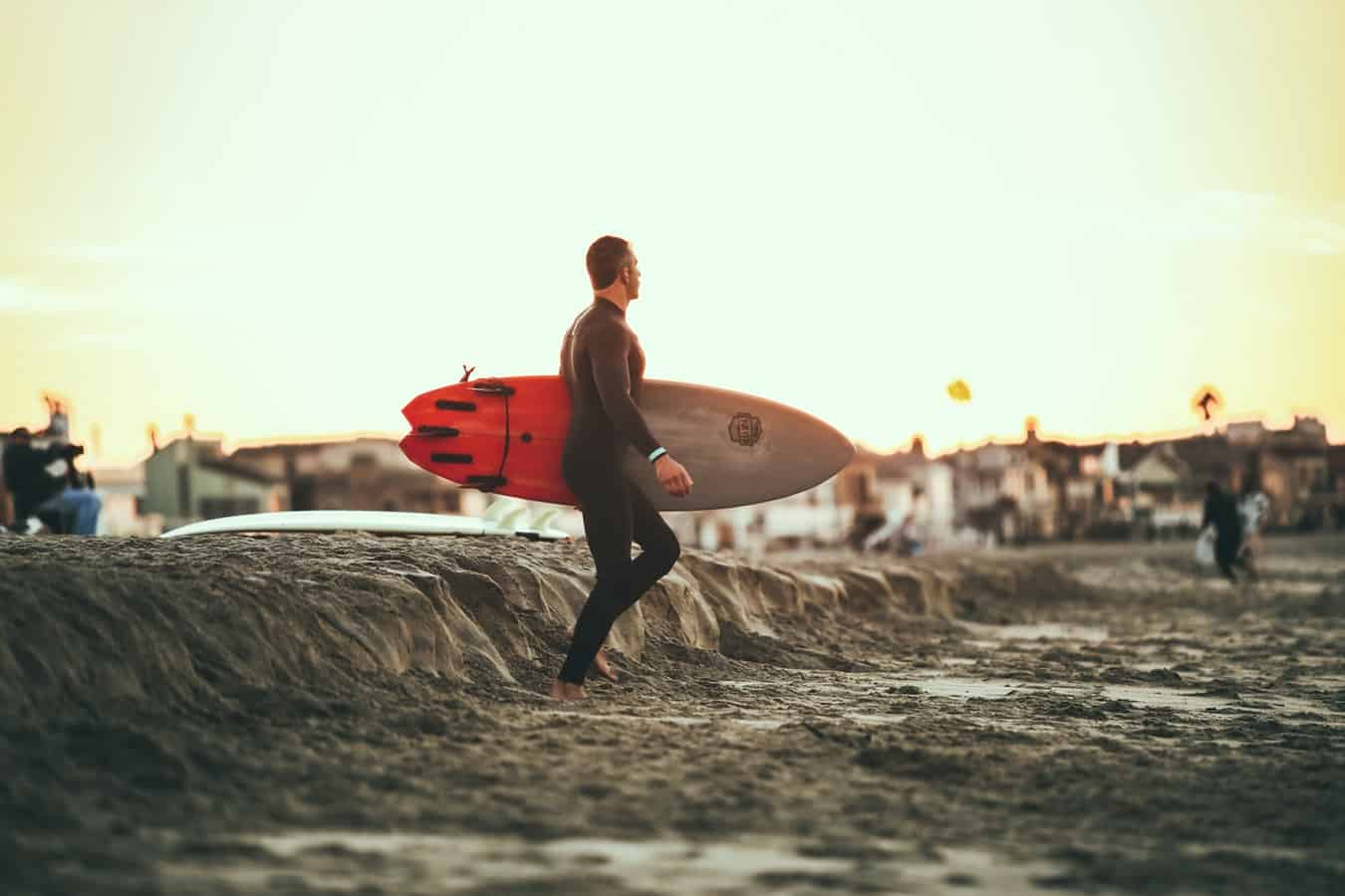 surfer in a wetsuit